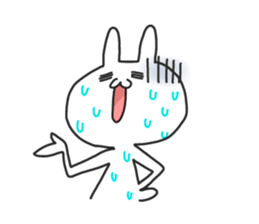 not cat , but rabbit . sticker #4752195