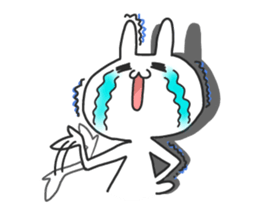 not cat , but rabbit . sticker #4752196