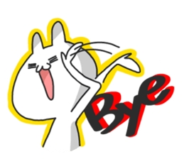 not cat , but rabbit . sticker #4752203