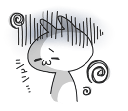 not cat , but rabbit . sticker #4752207