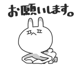 not cat , but rabbit . sticker #4752211