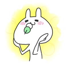 not cat , but rabbit . sticker #4752214