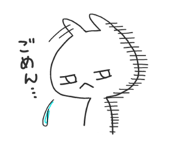 not cat , but rabbit . sticker #4752218