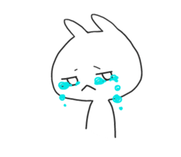 not cat , but rabbit . sticker #4752219