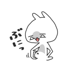 not cat , but rabbit . sticker #4752222