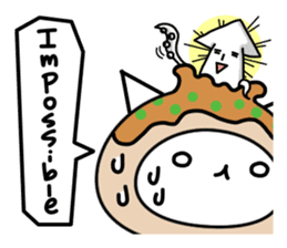 Japanese cat of takoyaki sticker #4752388