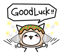 Japanese cat of takoyaki sticker #4752395