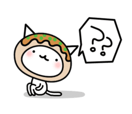 Japanese cat of takoyaki sticker #4752396