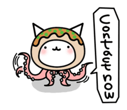 Japanese cat of takoyaki sticker #4752398