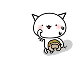 Japanese cat of takoyaki sticker #4752401