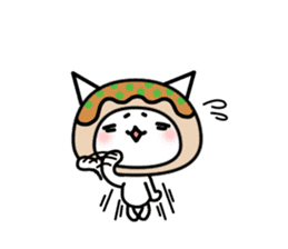 Japanese cat of takoyaki sticker #4752407