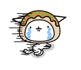 Japanese cat of takoyaki sticker #4752409