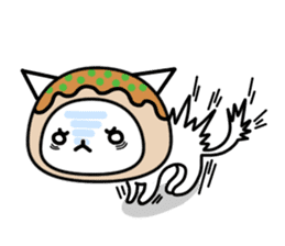Japanese cat of takoyaki sticker #4752410