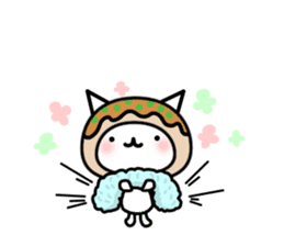 Japanese cat of takoyaki sticker #4752412