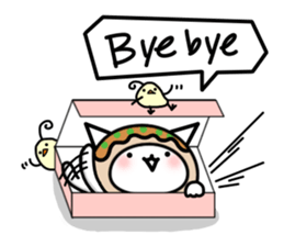 Japanese cat of takoyaki sticker #4752418