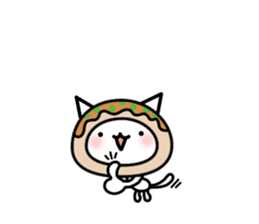 Japanese cat of takoyaki sticker #4752421