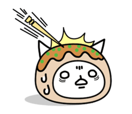 Cat takoyaki sticker #4752752