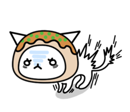 Cat takoyaki sticker #4752759