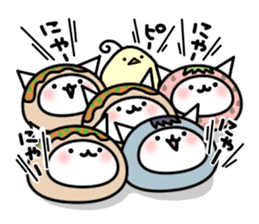 Cat takoyaki sticker #4752763