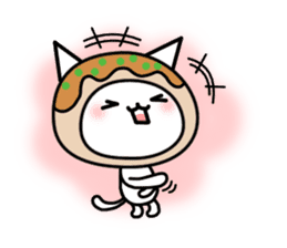 Cat takoyaki sticker #4752780