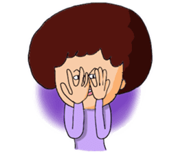 Afro Hair sticker #4754347