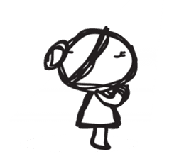 minigirl cute sticker #4754549