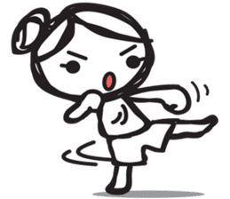 minigirl cute sticker #4754559
