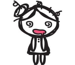 minigirl cute sticker #4754561