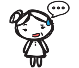 minigirl cute sticker #4754562
