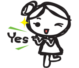 minigirl cute sticker #4754565