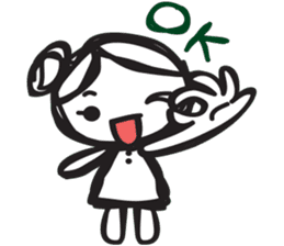 minigirl cute sticker #4754566