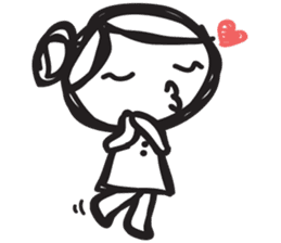 minigirl cute sticker #4754572