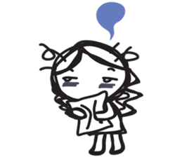 minigirl cute sticker #4754574