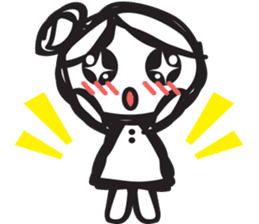 minigirl cute sticker #4754580