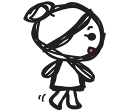 minigirl cute sticker #4754581