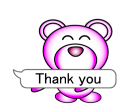 Deco bear (English) sticker #4755508