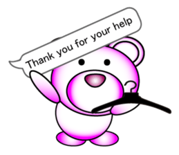 Deco bear (English) sticker #4755509