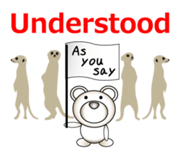 Deco bear (English) sticker #4755542