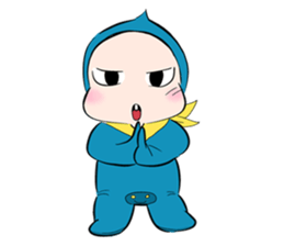 baby ninja (English version) sticker #4757428