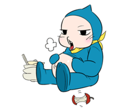 baby ninja (English version) sticker #4757434