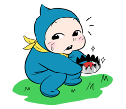 baby ninja (English version) sticker #4757435