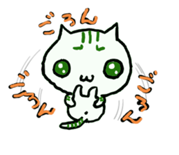 A cat replies calmly. sticker #4757787