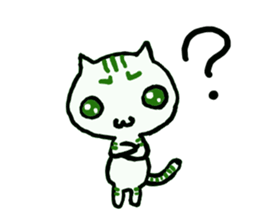 A cat replies calmly. sticker #4757801