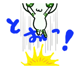 A cat replies calmly. sticker #4757811