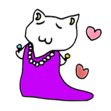 Stylish  pretty cat sticker #4758957