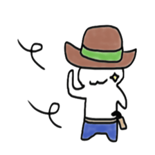 Stylish  pretty cat sticker #4758973