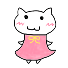 Stylish  pretty cat sticker #4758975