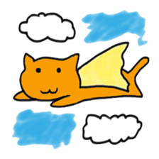 Stylish  pretty cat sticker #4758978