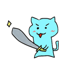 Stylish  pretty cat sticker #4758982