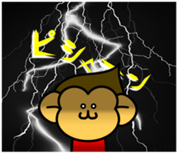 monkey and cat 2 sticker #4759152